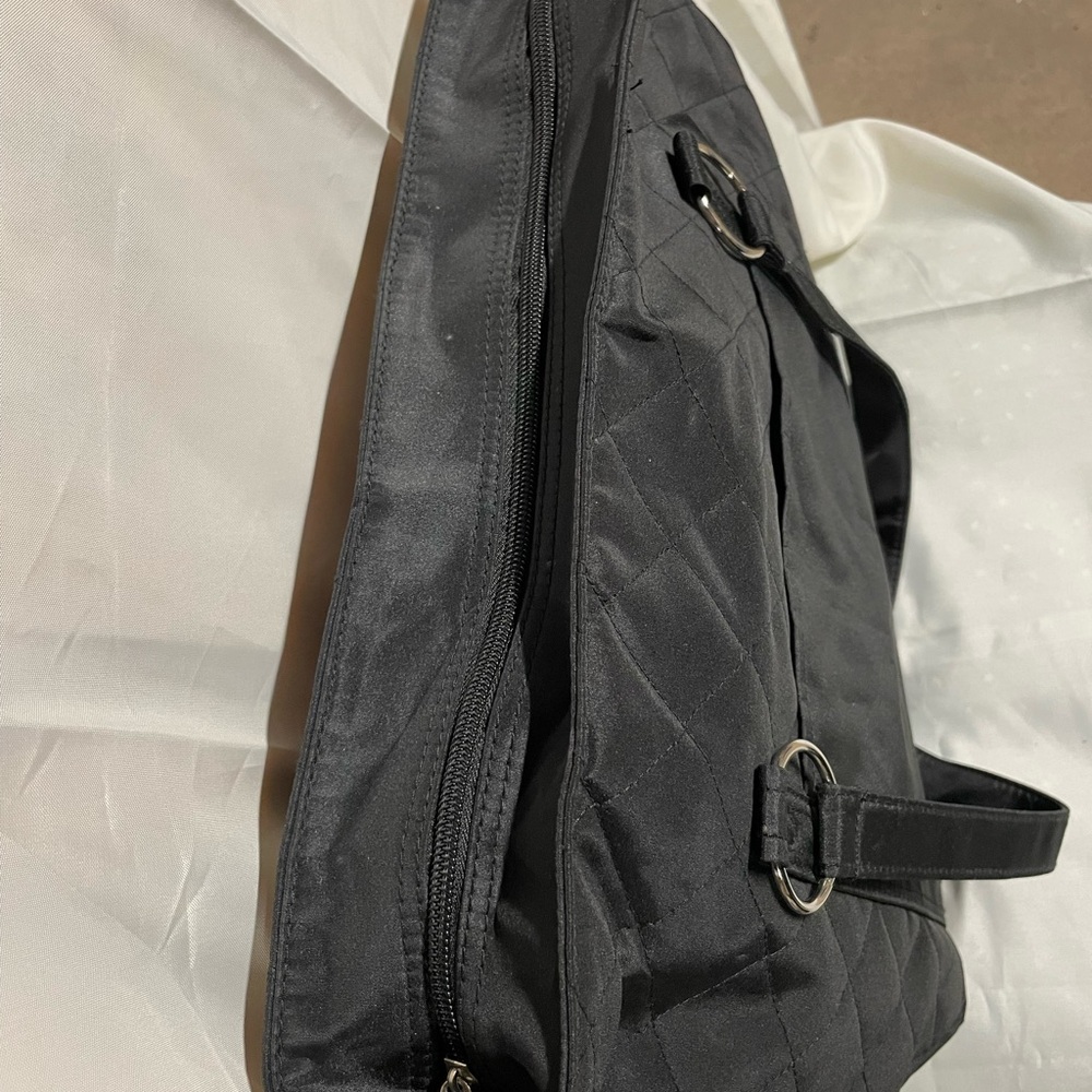 Black Quilted Tote Bag - Picture 8 of 8